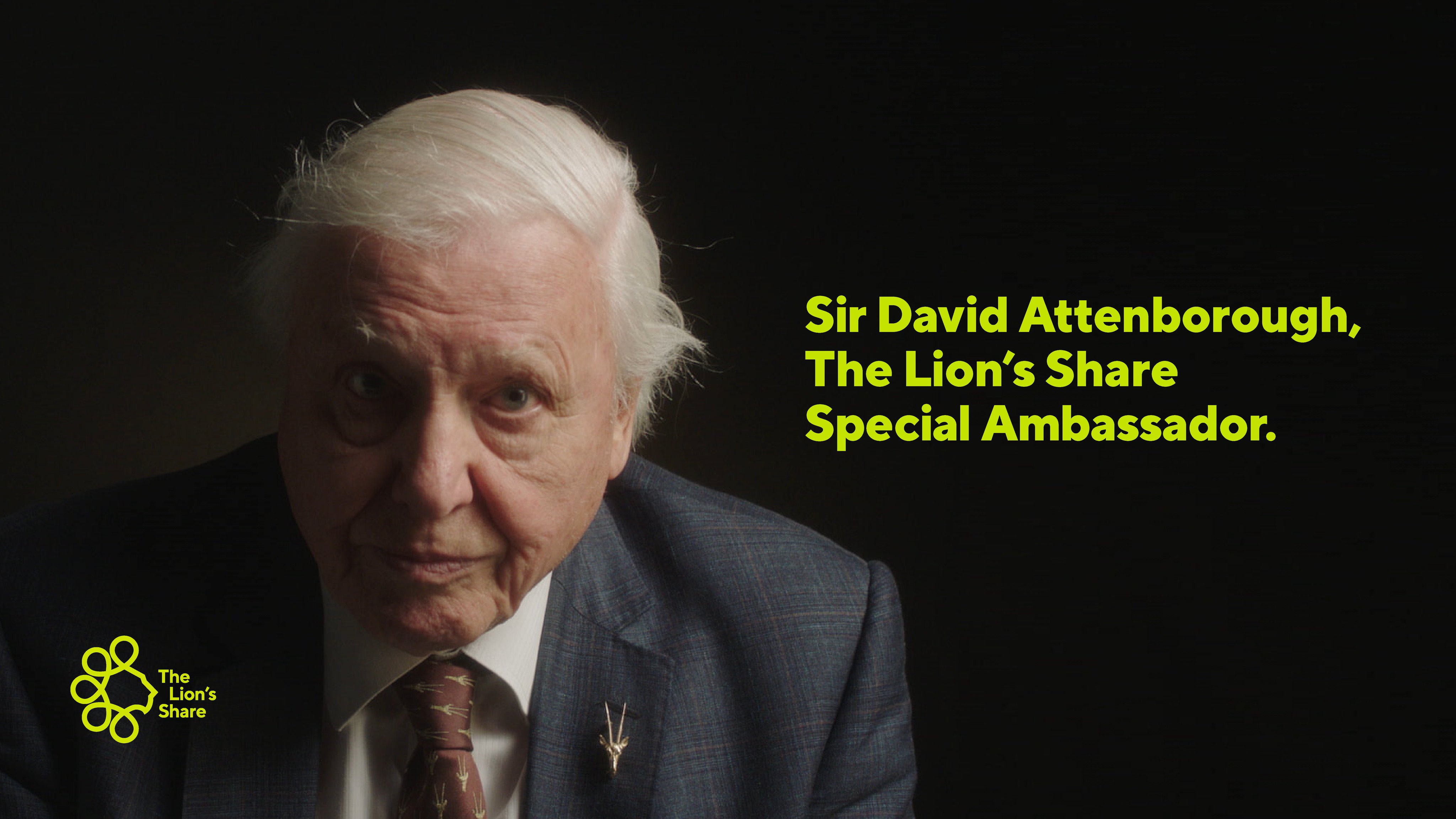 Sir David Attenborough, The Lion’s Share Special Ambassador