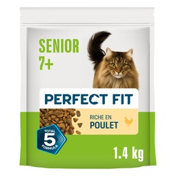 PERFECT FIT SENIOR 7+ Croquettes Riche en Poulet pour chat senior stérilisé 1,4kg image