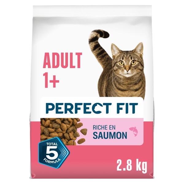 PERFECT FIT ADULT 1+ Croquettes Riche en Saumon frais chat adulte stérilisé 1,4kg & 2,8kg image 1